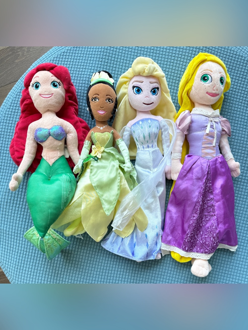 Disney Princess Plush Dolls - Red, Green, Purple, Yellow, White